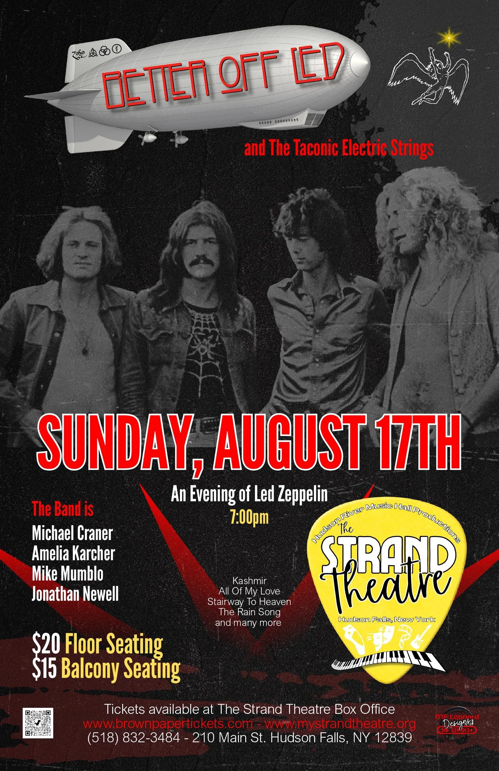 Led Zeppelin Night with Better Off Led and The Taconic Electric